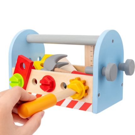 montessori Werkzeugkasten aus Holz