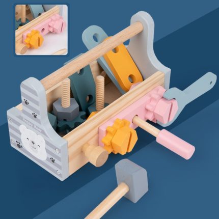 montessori Werkzeugkiste aus Holz