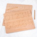 Holztablett Buchstaben Montessori