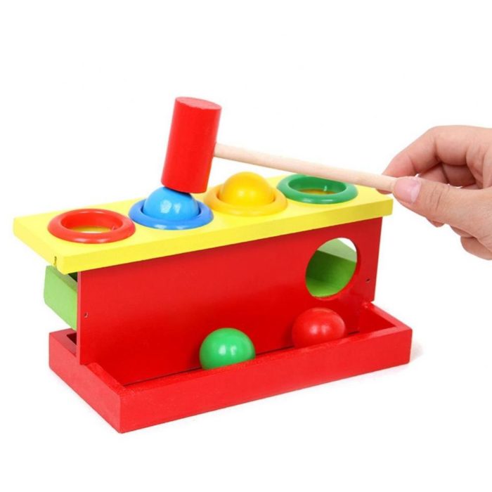 Holzhammerspiel 4 Farben