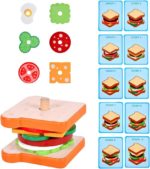 Puzzles aus dem Stapelspiel Hamburger Sandwich.