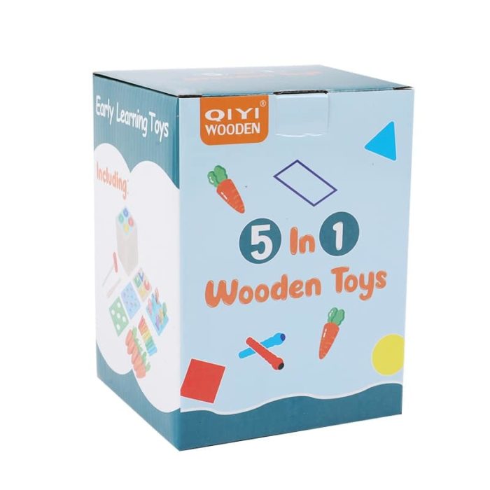 Holzhammerspielzeugbox 5 in 1.