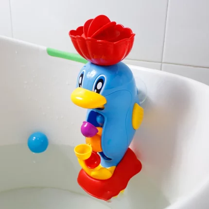 Ein Badewannenspielzeug Überlauf zum Aufhängen an der Badewanne Aufhängen an der Badewanne.